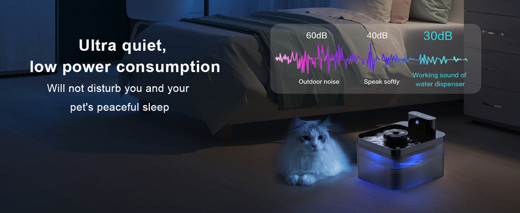 Alaika Wireless Automatic Smart Pet Fountain (2.2L Sensor Activated)
