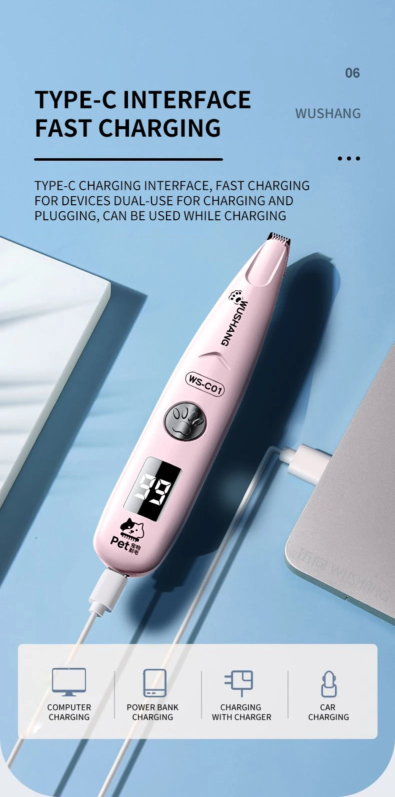 Alaika Precision-Groom: LED Waterproof Detail Trimmer