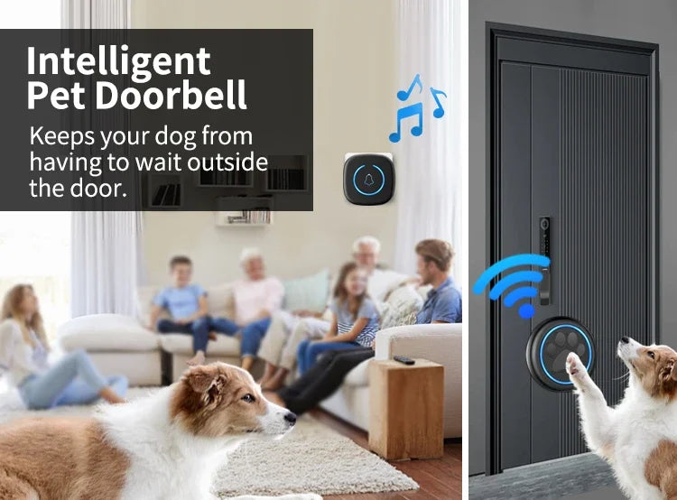 Alaika "No-Scratch" Smart Pet Doorbell & Potty Training Pager