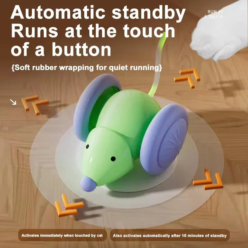 Alaika Smart Interactive Moving Mouse (Anti-Jam Pet Toy)