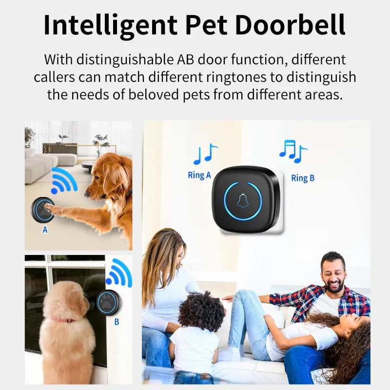 Alaika "No-Scratch" Smart Pet Doorbell & Potty Training Pager