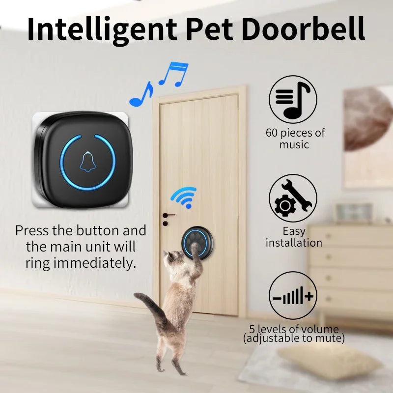 Alaika "No-Scratch" Smart Pet Doorbell & Potty Training Pager