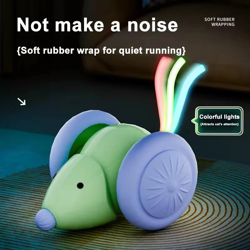 Alaika Smart Interactive Moving Mouse (Anti-Jam Pet Toy)