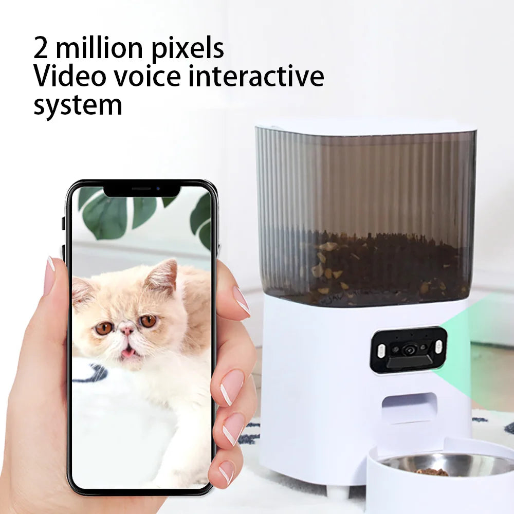 Alaika Vision™ Smart Automatic Double-Bowl Feeder.