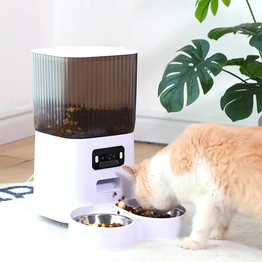 Alaika Vision™ Smart Automatic Double-Bowl Feeder.