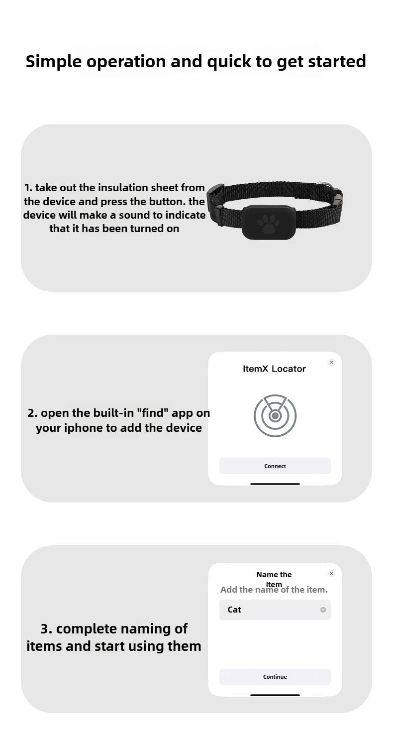 Alaika Global Smart Pet Tracker (Apple iOS Exclusive)