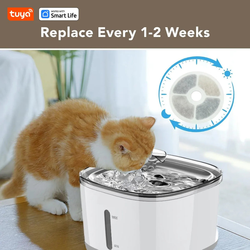 Alaika PureStream™ WiFi Smart Pet Fountain (2.5L)