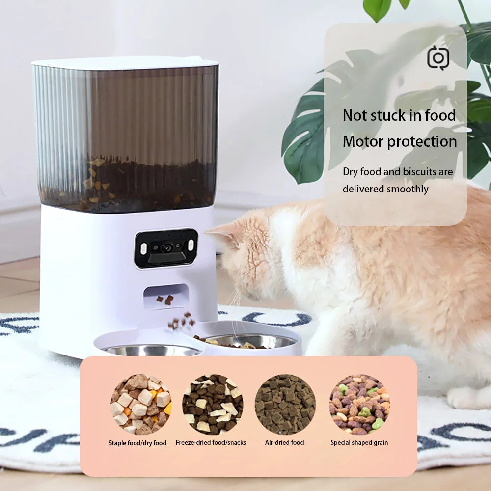 Alaika Vision™ Smart Automatic Double-Bowl Feeder.