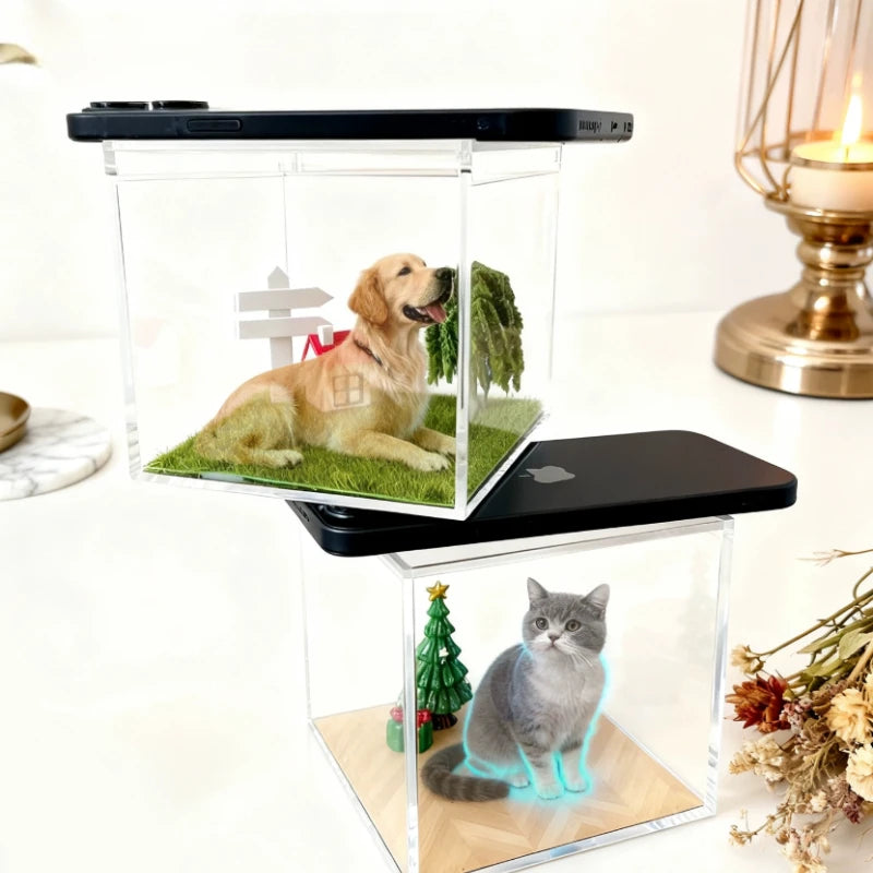 Alaika "Lumina" Custom 3D Pet Hologram House – DIY Memorial Display