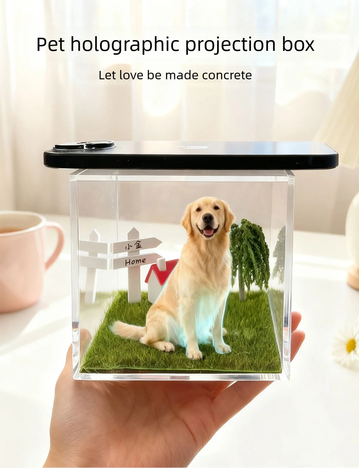Alaika "Lumina" Custom 3D Pet Hologram House – DIY Memorial Display