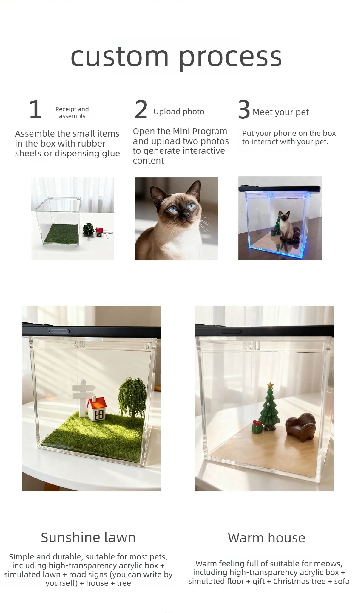 Alaika "Lumina" Custom 3D Pet Hologram House – DIY Memorial Display