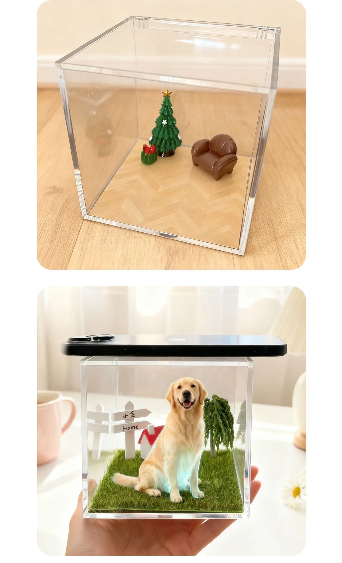 Alaika "Lumina" Custom 3D Pet Hologram House – DIY Memorial Display